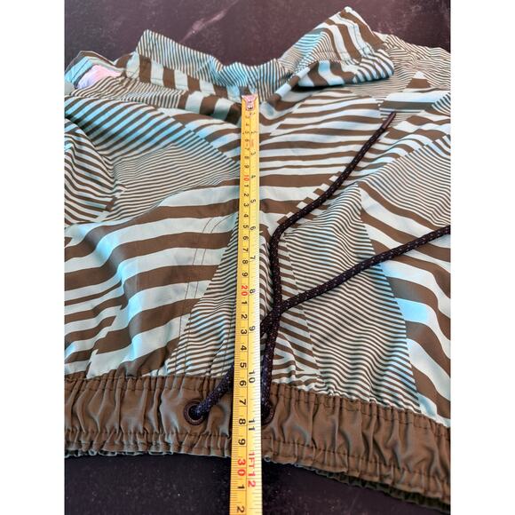 NEFF Olive Green Geo print boardshorts SM - Picture 8 of 9